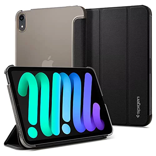 Spigen Funda Liquid Air Folio Compatible con iPad Mini 7/6 (2024/2021) - Negro