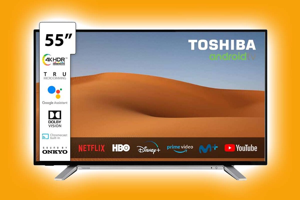 Esta tele de Toshiba con Android TV, 4K y compatible con Dolby Vision, está rebajada en Amazon a su mínimo histórico