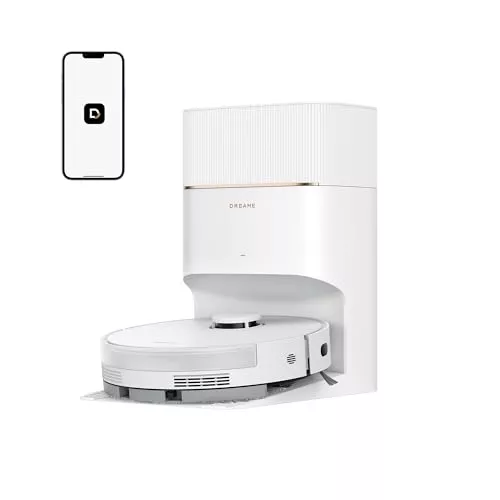 DREAME D20 Pro Plus Robot Aspirador y Fregado 2 en 1, 13.000 Pa, Cepillo Doble para Pelo de Mascotas, Limpieza de Esquinas, Vaciado, Navegación LDS, Esquiva con Láser, Suelos Duros/Alfombras, 5200 mAh