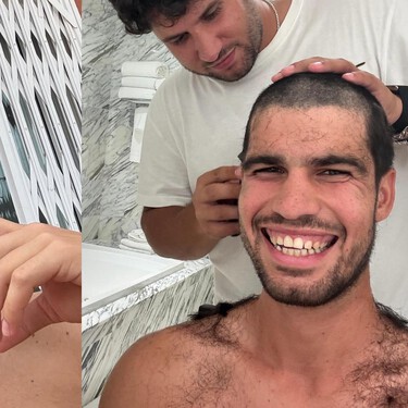 Después de raparse, Carlos Alcaraz debuta un radical cambio de look con un tono platinado