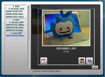 Chronicle Album: Viendo la librería de iPhoto desde un widget
