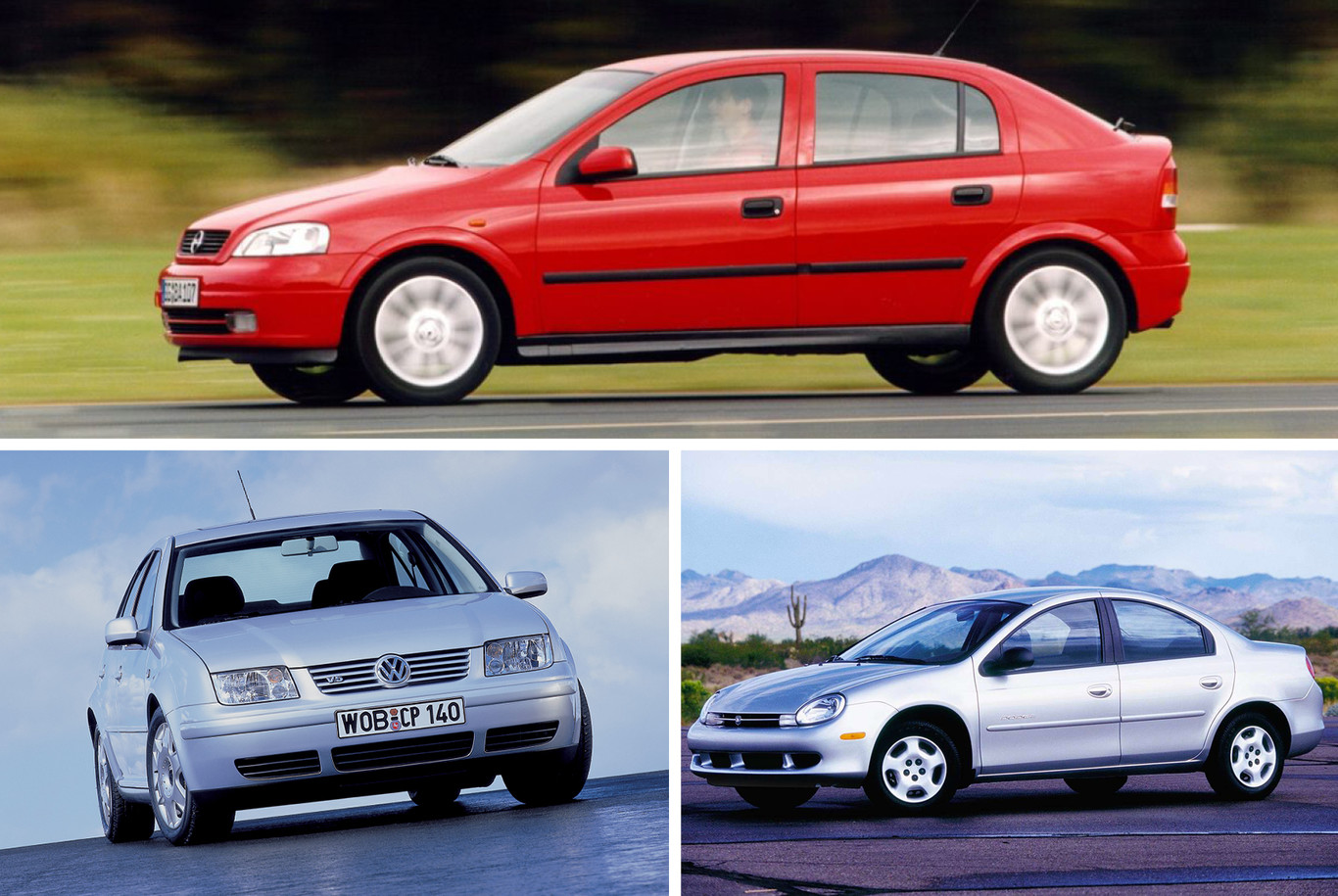 Dodge Neon vs. Chevrolet Astra vs. Volkswagen Jetta: analizamos a los compactos del momento