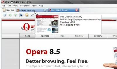 Opera 9 presenta jugosísimas novedades