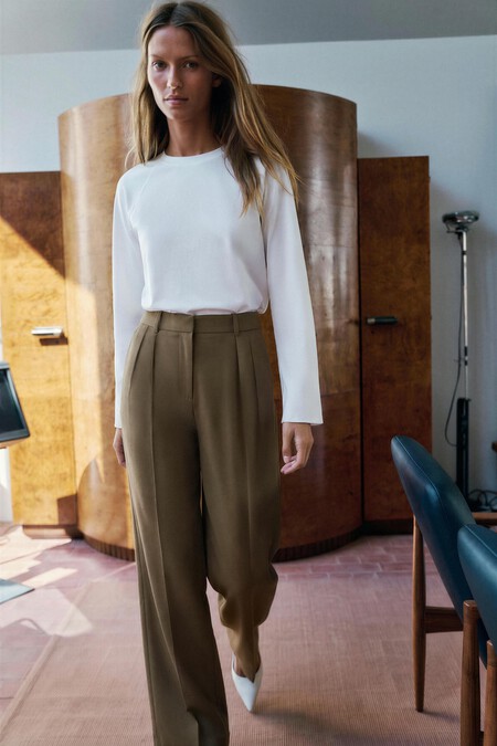 Pantalones De Vestir Zara Ralph Lauren Elegantes Sobrios Oficina Tendencia 2026