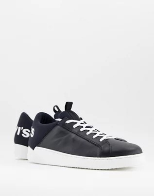 Zapatillas deportivas negras con suela gruesa Mullet de Levi's