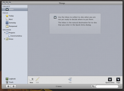 Things, un nuevo GTD en desarrollo