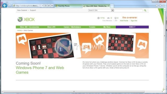 Juegos de Windows Phone desde el navegador