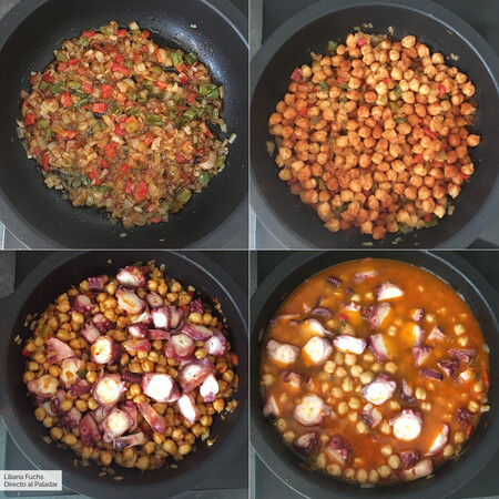 Garbanzos Con Pulpo Receta Reconfortante Elaboracion