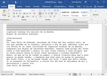 Cómo recuperar un documento de Word corrupto