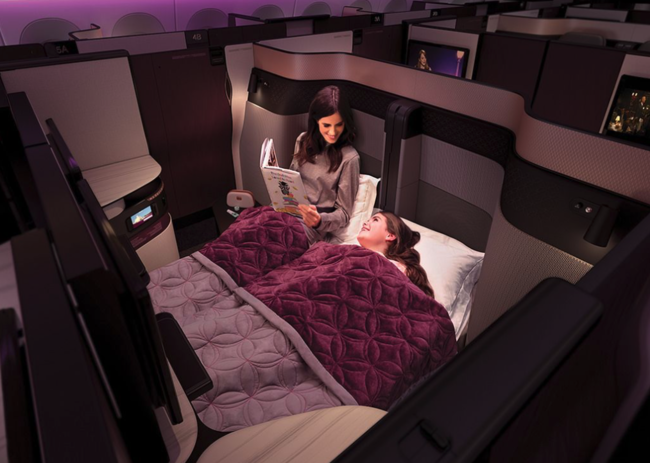 Qatar Airways Estrena Las Primeras Camas Dobles A Bordo De Un Avion