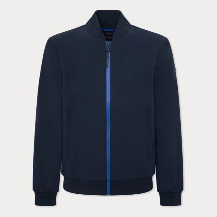 Hackett London Chaqueta de hombre tipo bomber de tejido elástico