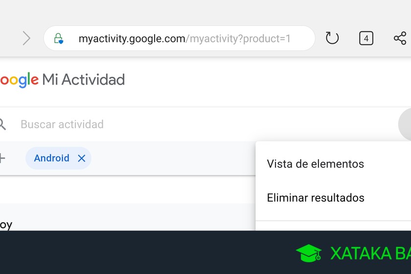 Cómo borrar tu historial de Google en tu móvil Android