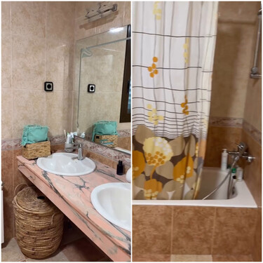 Era un baño antiguo, desaprovechado y con poca luz, pero esta reforma lo ha convertido en uno completamente actual y muy luminoso