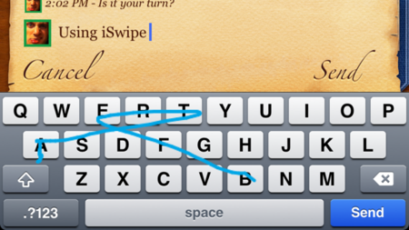 iSwipe, teclado Swype para iOS