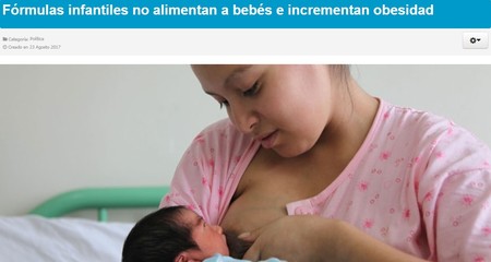 Promover la lactancia materna está muy bien (a menos que lo hagas con mentiras acerca de la leche artificial)