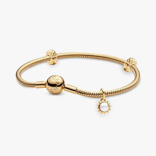 Conjunto de Regalo Pulsera, Charm Mini Perla y Clips con Tachuelas
