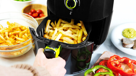 patatas fritas en freidora de aire