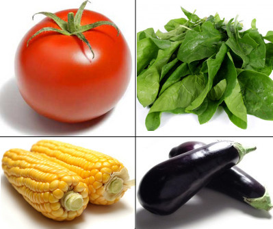 Dieta equilibrada con alimentos de colores