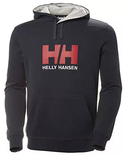 Helly Hansen Hombre Sudadera con Capucha HH Logo, Azul Marino, M