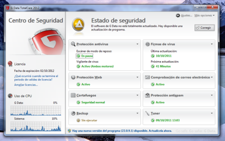 GData TotalCare 2012, interesante software de seguridad para Windows