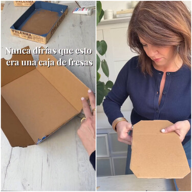 Nunca dirías que esto era una caja de fresas reutilizada: se ha convertido en el mejor organizador del hogar 