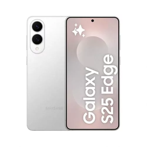 Samsung Galaxy S25 Edge 256GB Teléfono Móvil Fino con IA, Galaxy AI, 12GB RAM, Cámara 200MP, Batería Larga Duración, Garantía del Fabricante 3 Años + 1 Extra, Color Titanio Plata (Versión Española)