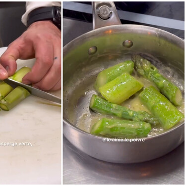 Dos ingredientes, un cacharro y los mejores espárragos trigueros que te puedes comer: el truco de Pierre Chomet para esta primavera 