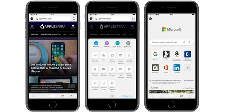 新しい Microsoft Edge iPhone