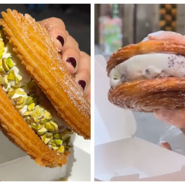 La hamburguesa de churro que se come en Barcelona y está conquistando las redes estas fiestas 