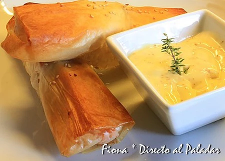 Salmón en camisa crujiente. Receta