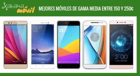 Los mejores móviles de gama media alrededor de 200 euros