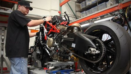 La Desmosedici llegando a RSD