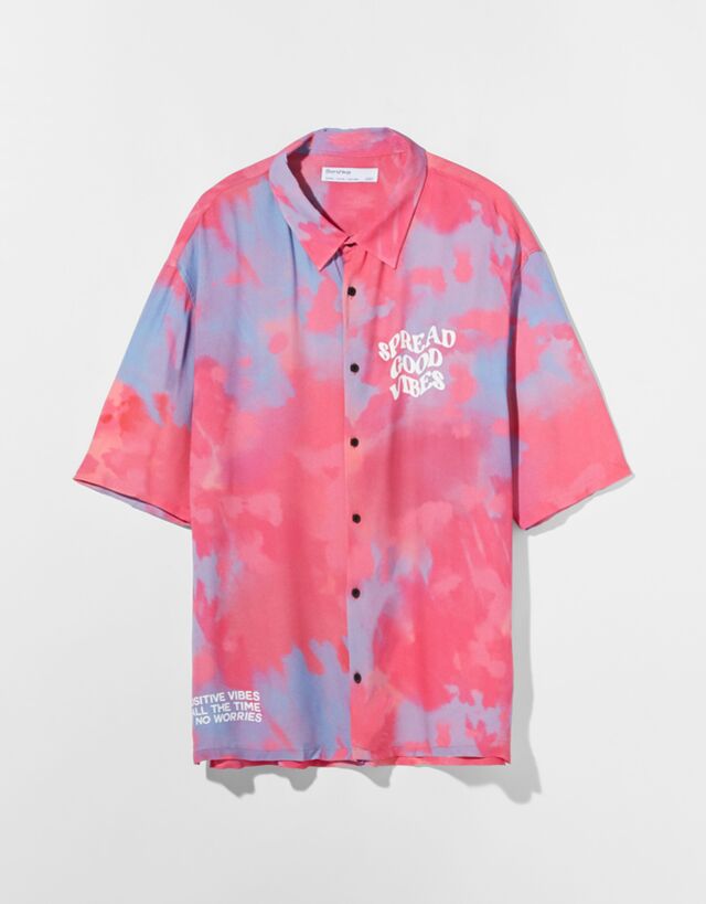 Camisa efecto tie-dye