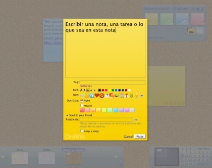 LinoIT, completo sistema para la creación de tablones virtuales de notas