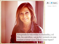 Ana Rosa Quintana, el sistema educativo finlandés y Twitter