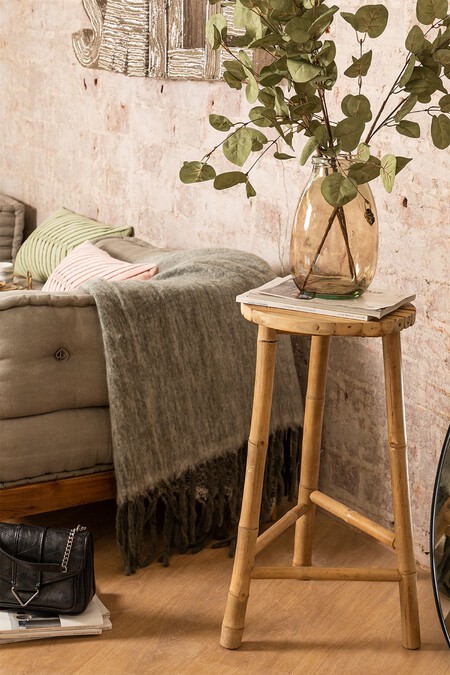 Taburete Alto En Bambu Barlou