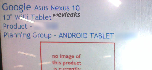 Nexus 10 Asus