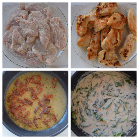 Pollo en salsa de nata paso a paso