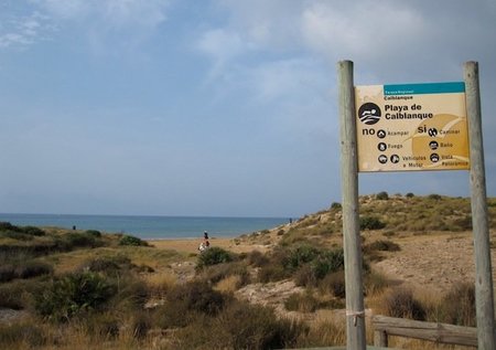 Parque natural de Calblanque en Murcia