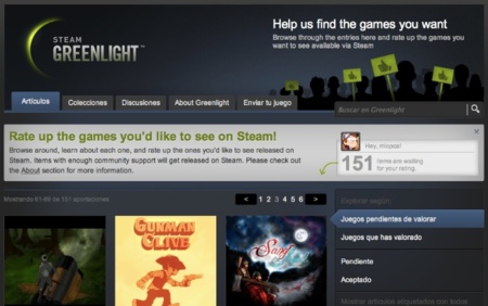 Steam Greenlight ya está disponible, Valve deja que decidamos qué juegos entran en su catálogo
