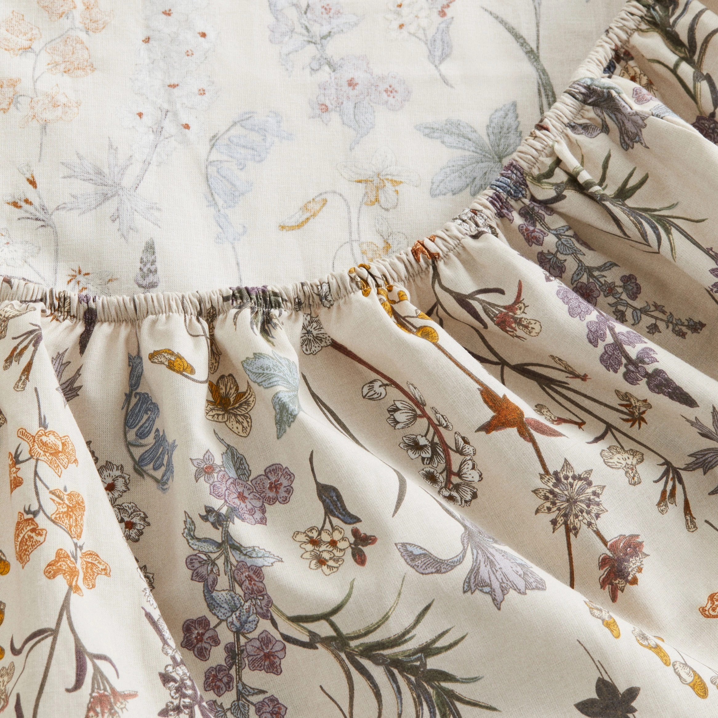 Sábana bajera de algodón con estampado

