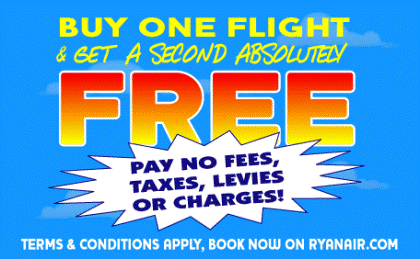 Ryanair regala vuelos gratis en secreto