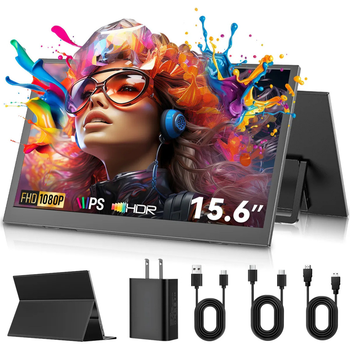 Monitor Portátil 15.6 Pantalla Ips 1080p Hdr Monitores Hdmi
