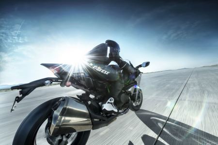 Una Kawasaki Ninja H2 para correr en Pikes Peak