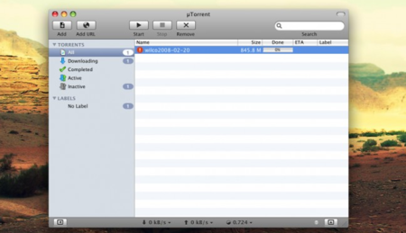 uTorrent deja de ser beta en Mac OS X