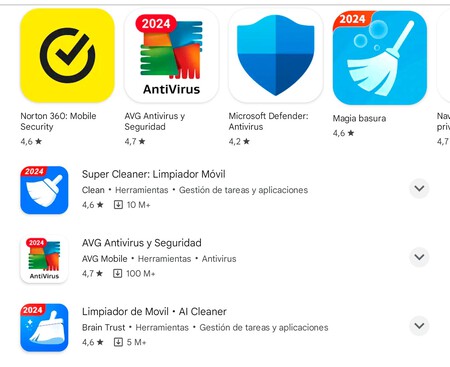 Aplicaciones Limpieza