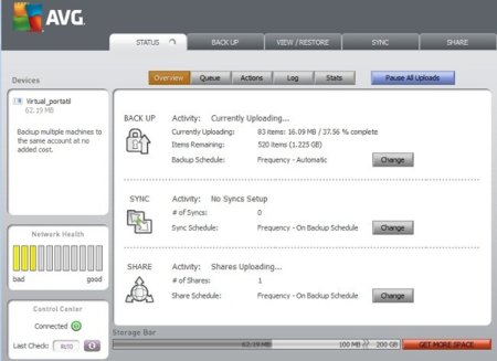 AVG LiveKive Airspace, 200 GB de disco duro virtual para tus archivos