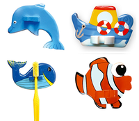 Divertidos soportes para el cepillo de dientes