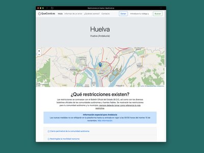 QueCovid.es, una web que informa de las restricciones que hay en tu localidad y código postal por el COVID-19