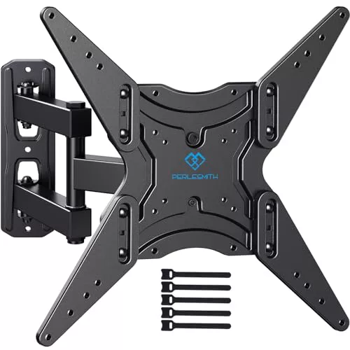 Soporte TV Pared Giratorio e Inclinable para Televisiones 26-60 Pulgadas, Sujeción TV Pared Soportar 35 kg, Soporte TV Pared 55 Pulgadas Máx. VESA 400x400mm